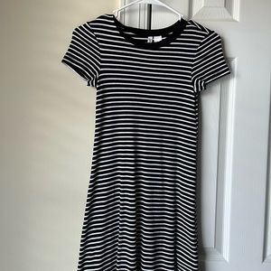 H&M striped jersey dress